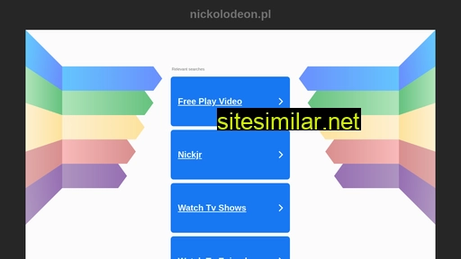 Nickolodeon similar sites