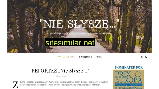 nieslysze.pl alternative sites