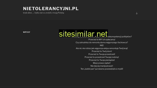 nietolerancyjni.pl alternative sites