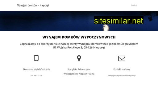 nocleginadzalewem-nieporet.pl alternative sites