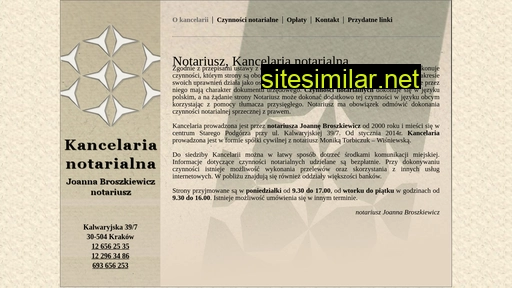 notariuszbroszkiewicz.pl alternative sites