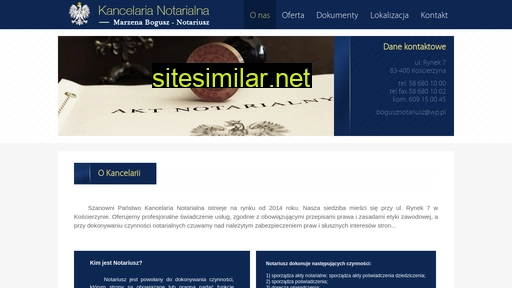 notariuszkoscierzyna.pl alternative sites