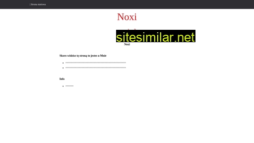 noxi.pl alternative sites