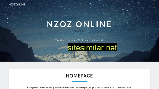 nzozonline.pl alternative sites