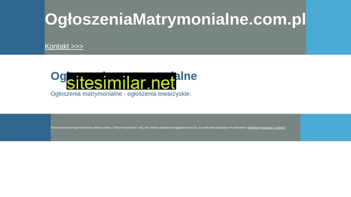 ogloszeniamatrymonialne.com.pl alternative sites