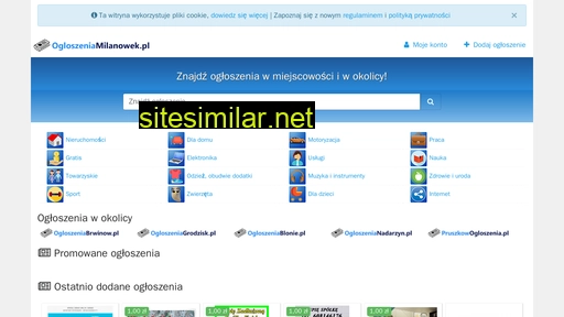ogloszeniamilanowek.pl alternative sites