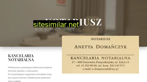 Ostrowiec-notariusz similar sites
