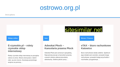 ostrowo.org.pl alternative sites