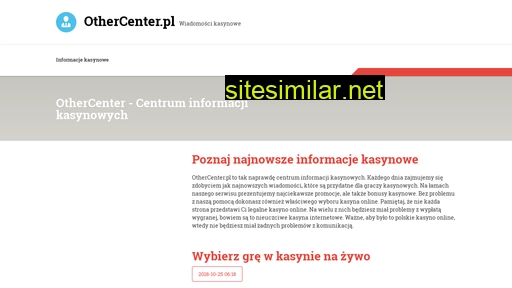 othercenter.pl alternative sites