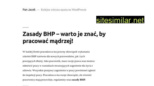 panjacek.pl alternative sites