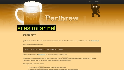 perlbrew.pl alternative sites