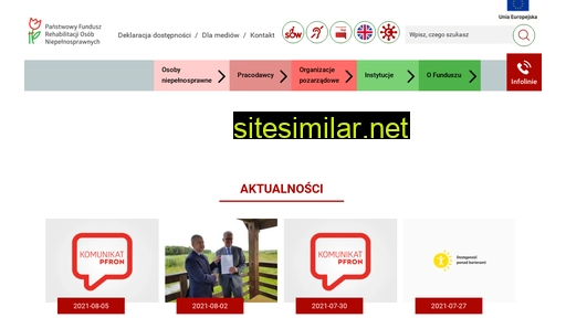 pfron.org.pl alternative sites