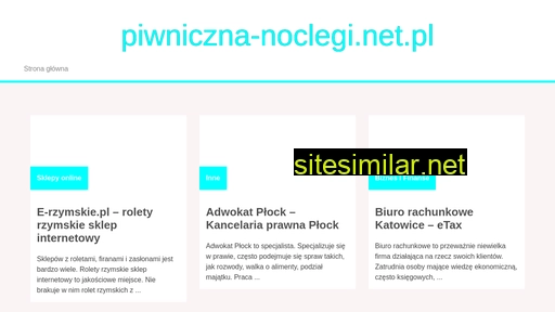 Piwniczna-noclegi similar sites
