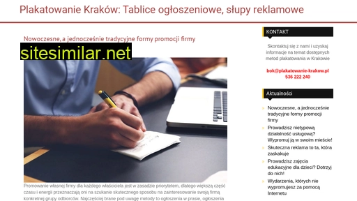 plakatowanie-krakow.pl alternative sites