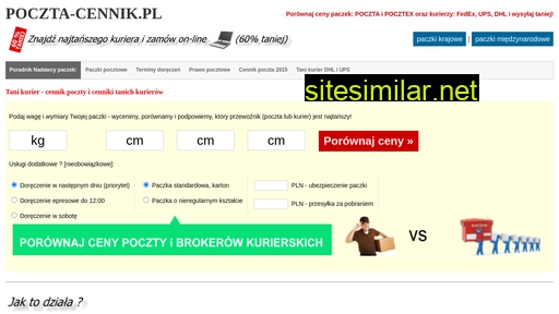 poczta-cennik.pl alternative sites