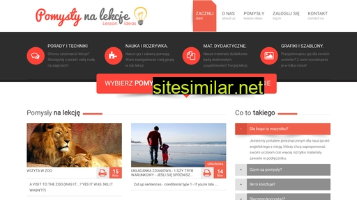 pomyslynalekcje.pl alternative sites