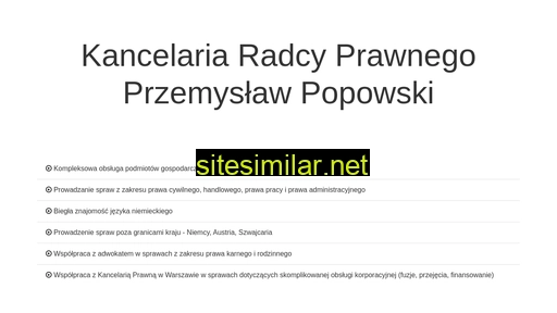 popowski.com.pl alternative sites