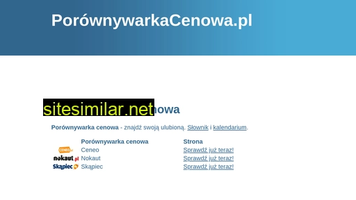 porownywarkacenowa.pl alternative sites