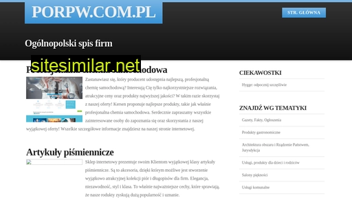 porpw.com.pl alternative sites