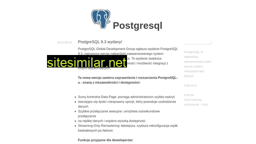 postgresql.org.pl alternative sites