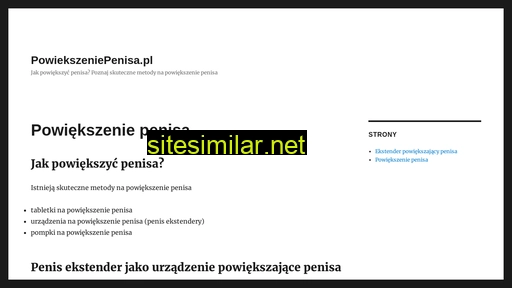 powiekszeniepenisa.pl alternative sites
