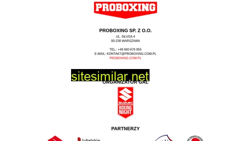 proboxing.com.pl alternative sites