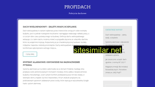 profidach.pl alternative sites