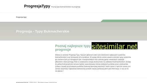 progresja-typy.pl alternative sites
