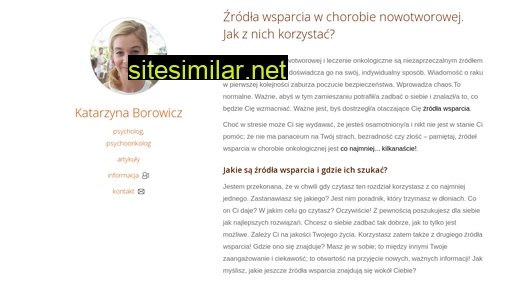 psychoonkologia.pl alternative sites