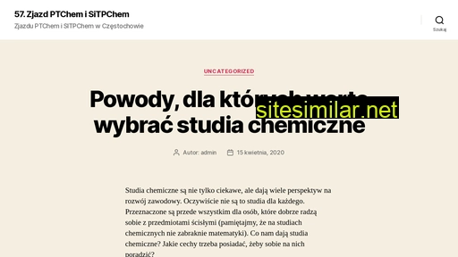 ptchem2014.czest.pl alternative sites