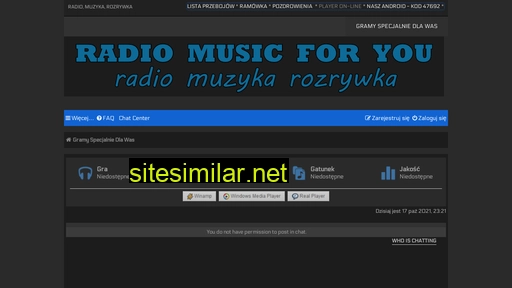Radiomusicforyou similar sites