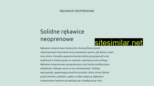rekawiceneoprenowe.pl alternative sites
