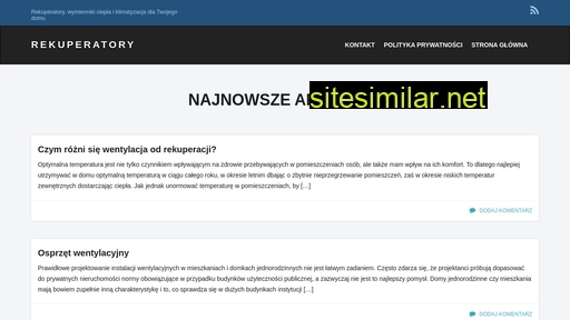 rekuperatory.net.pl alternative sites