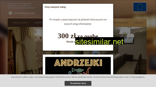 restauracjadomaniewice.pl alternative sites