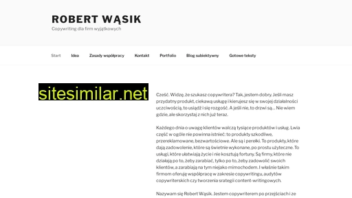 robertwasik.pl alternative sites