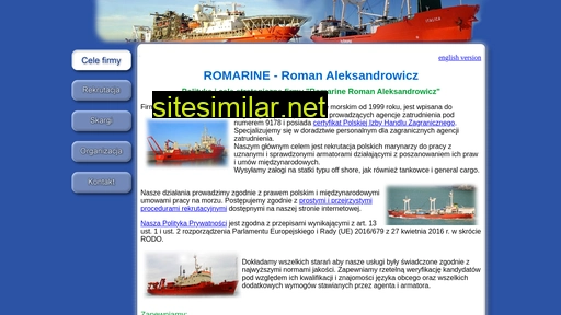 romarine.pl alternative sites