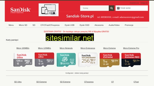 Sandisk-store similar sites