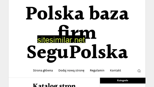 segupolska.com.pl alternative sites