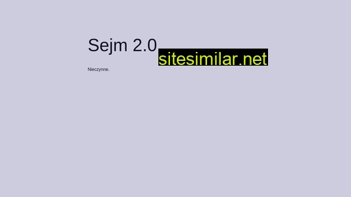 sejm20.pl alternative sites