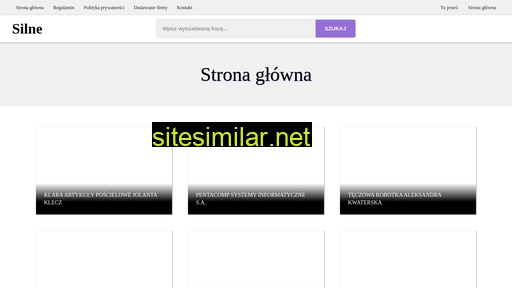 silne.pl alternative sites