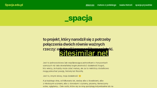 spacja.edu.pl alternative sites