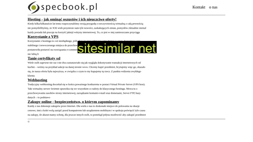 specbook.pl alternative sites