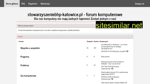stowarzyszeniebhp-katowice.pl alternative sites