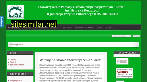 stowarzyszenielarix.pl alternative sites