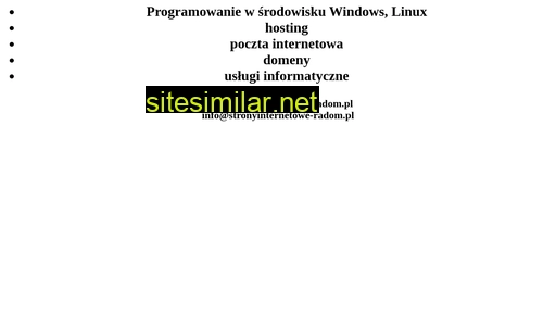 stronyinternetowe-radom.pl alternative sites