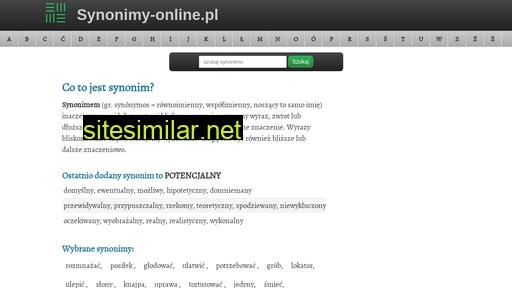 Synonimy-online similar sites