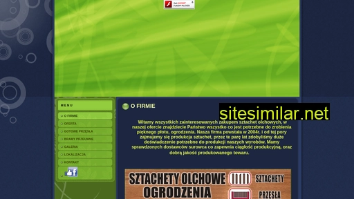 Sztachety-olchowe similar sites