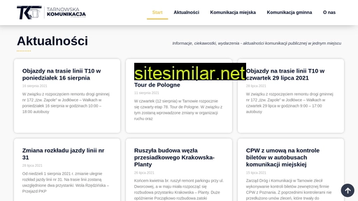 tarnowska-komunikacja.pl alternative sites