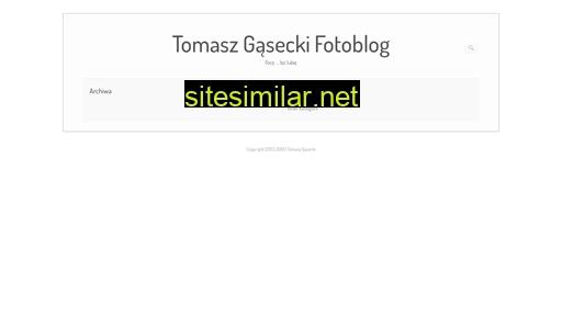 Tomaszgasecki similar sites