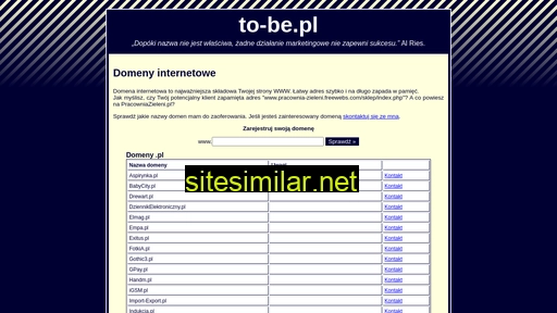 to-be.pl alternative sites